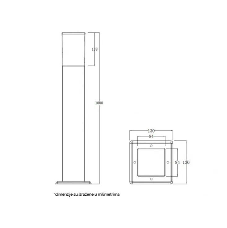 Stubna lampa 1xE27 E250380