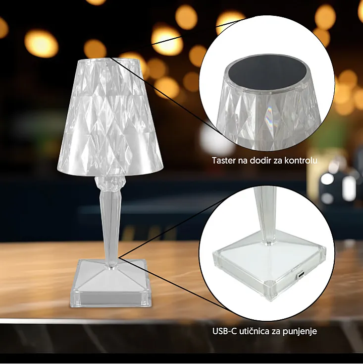 Stona RGB LED lampa YW6930-4817