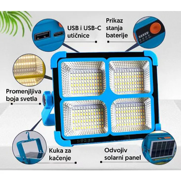 Prenosni punjivi LED reflektor 50W YW13501-3342