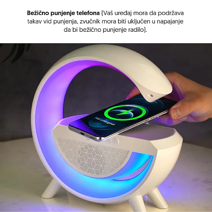 RGB BT zvučnik sa bežičnim punjačem YW13173-3383