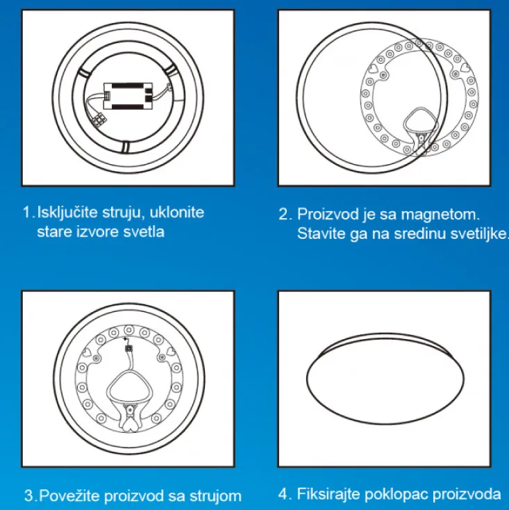 LED modul za plafonjere 18 W hladno bela HB-LM-18W