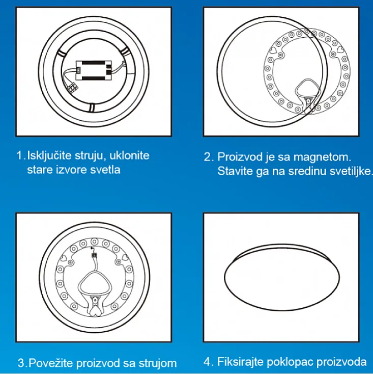 LED modul za plafonjere 18 W hladno bela HB-LM-18W