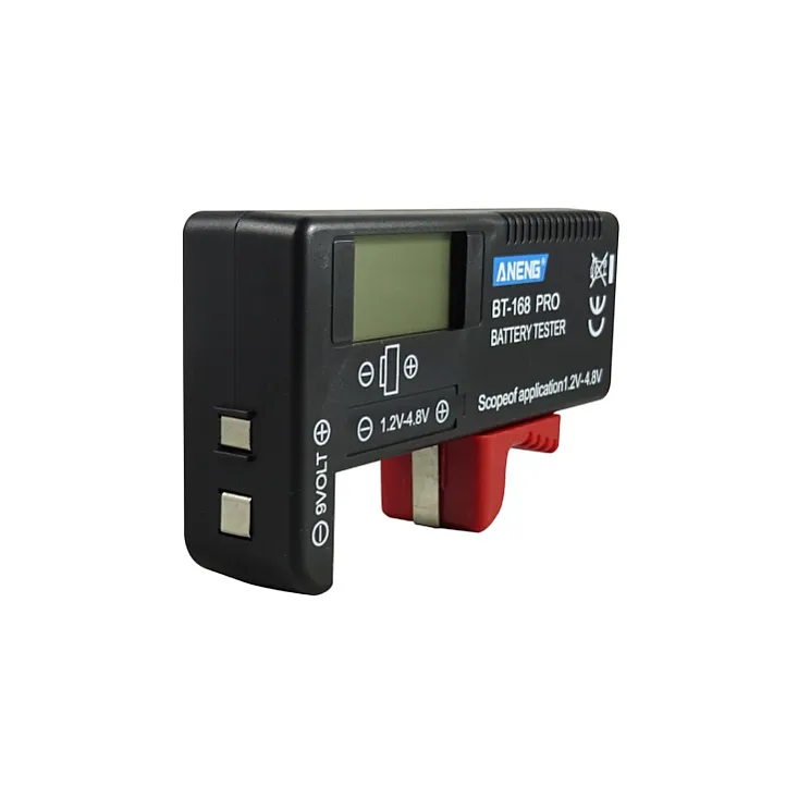Tester baterija 1.5V(AA,AAA,C,D), 9V, 3.7V Li-Ion BT-168
