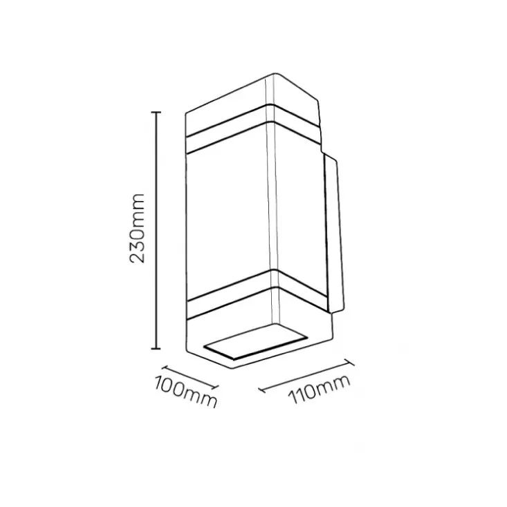Zidna lampa 2xGU10 JM-5003