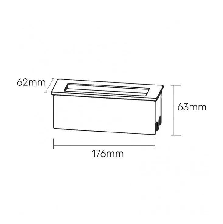 Ugradna zidna LED lampa 6.8W JM-046