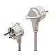 Razvodnik sa 4 mesta 1.5m 1.0mm2 + nožni prekidač NV04TK/WH