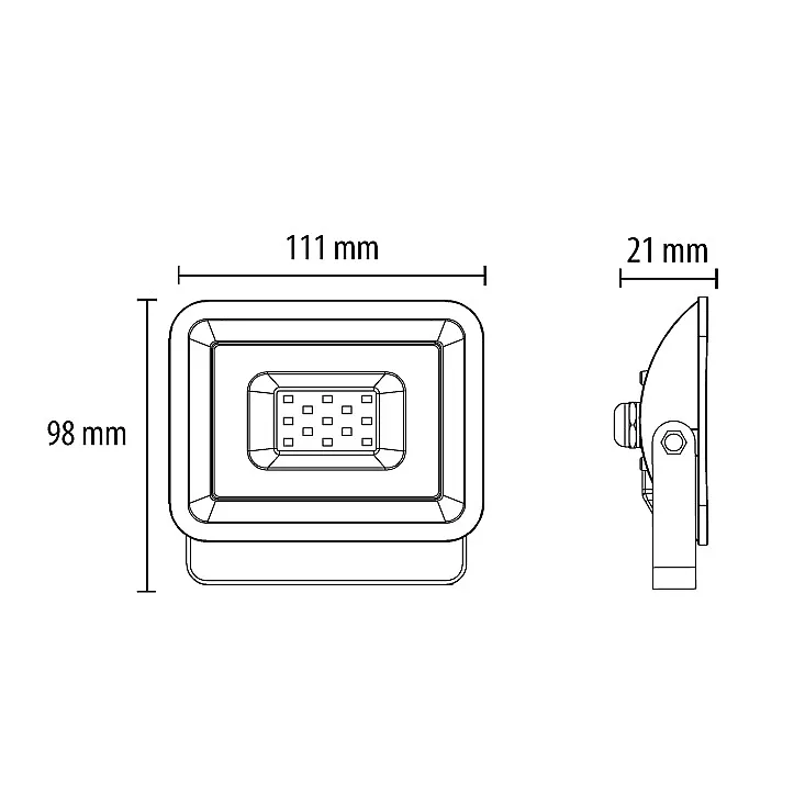 LED reflektor 10W LRF024EW-10W/WH