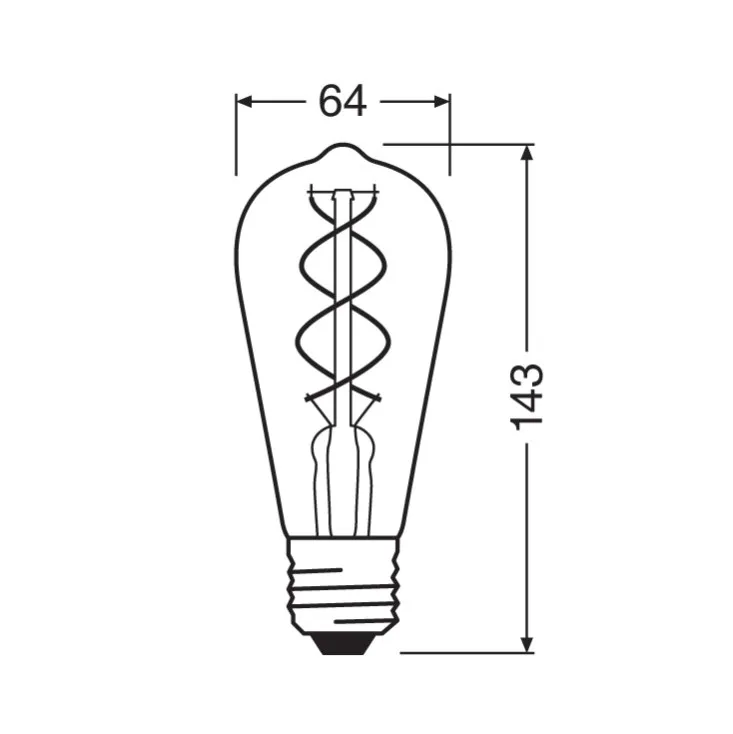 LED filament sijalica toplo bela 4W Osram 4099854091292E