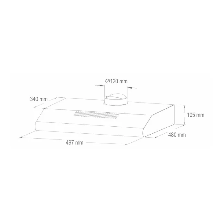 Aspirator STORM beli 38W KPE5019W
