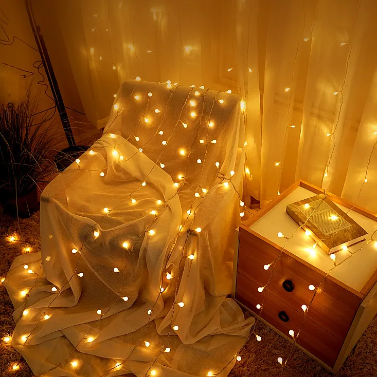Lampice za jelku sa 100 toplo belih LED dioda ML-C2009