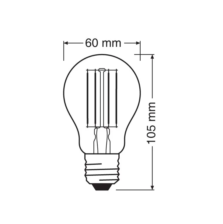 LED filament sijalica toplo bela 7.5W Ledvance 4099854060915E