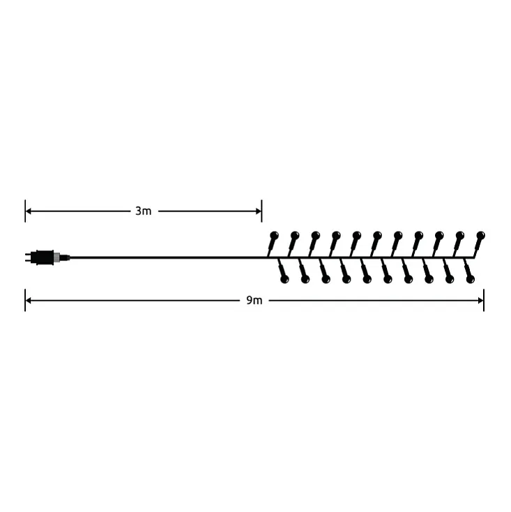 Lampice za jelku sa 576 toplo belih LED dioda ML-C2015