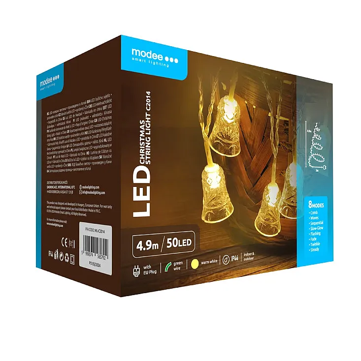 Lampice za jelku sa 50 toplo belih LED dioda ML-C2014