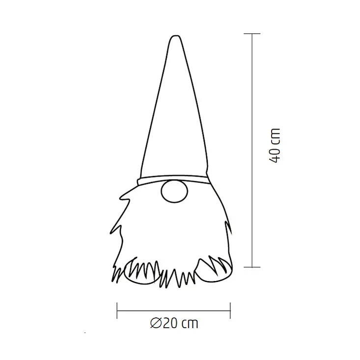 Dekorativna figura vilenjak 40cm KDD40