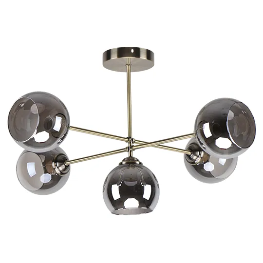 Luster staro-zlato Max.60W 220~240V 5xE27 M11087-5