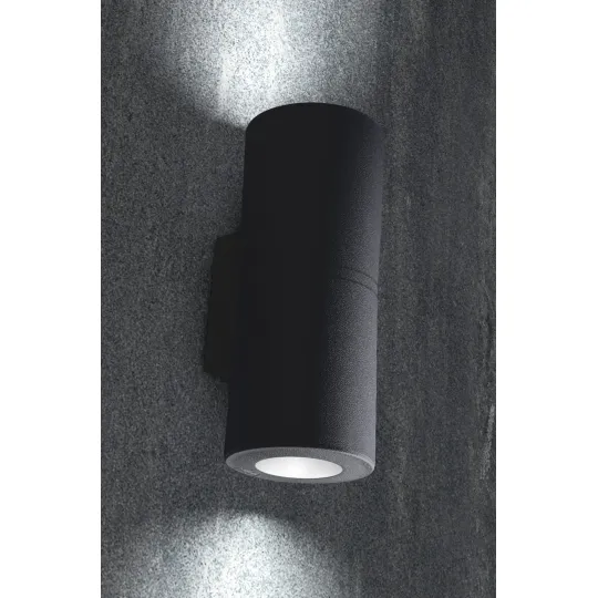 Zidna lampa crna Franca 90 2L CCT 2700-4000K IP55 2xGU10 LED 2x3.5W sijalica uključena uz proizvod 3A7.003.000.U2K Fumagalli