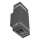 Zidna lampa antracit siva Max.35W IP44 2xGU10 M035 A