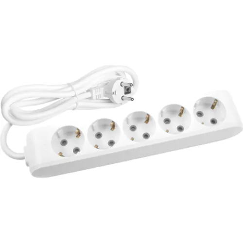 Priklj.prenosna bela petostruka 5Mx3m 3x1,5mm2 16A 250V WLTB0453-2WH EU4 X-tendia Panasonic