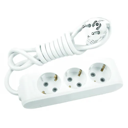 Priklj.prenosna trostruka 3Mx2m 3x1,5mm2 16A 250V WLTB0432-2WH EU4 X-tendia bela Panasonic