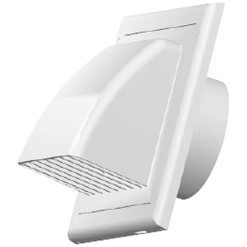 Ventilaciona rešetka bela pod kosinom fi100 KO100-30 Awenta