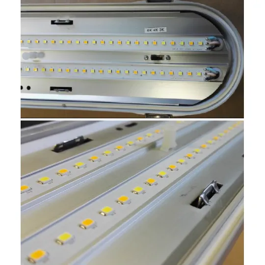 LED integrisana vodonepropusna svetiljka 48W (2x24W) 3CCT 3000/4000/6500K IP65 1200mm prolazna 5800lm 5Y M205611-CCT