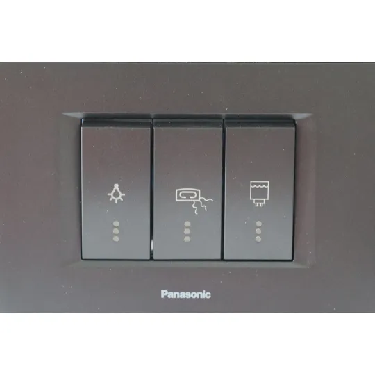 Kupatilski indikator crni horizontalni sa indik. WT9(WVTT30025BL)-EU2 Thea Modular 3M Panasonic