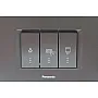 Kupatilski indikator crni horizontalni sa indik. WT9(WVTT30025BL)-EU2 Thea Modular 3M Panasonic