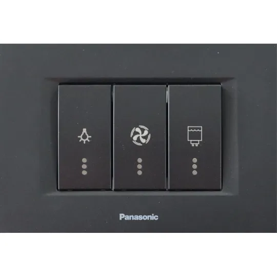 Kupatilski indikator crni model 2 horizontalni sa indik. WT9(WVTT30026BL)-EU2 Thea Modular 3M Panasonic