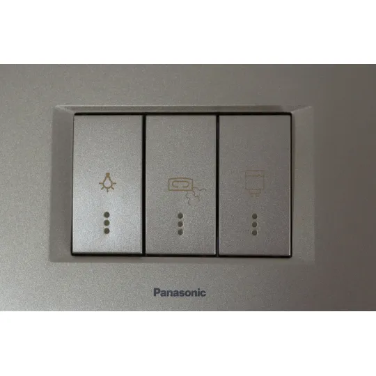 Kupatilski indikator antracit sivi horizontalni sa indik. WT9(WVTT30025AN)-EU2 Thea Modular 3M Panasonic