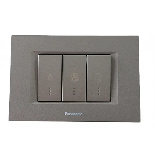 Kupatilski indikator antracit sivi model 2 horizontalni sa indik. WT9(WVTT30026AN)-EU2 Thea Modular 3M Panasonic