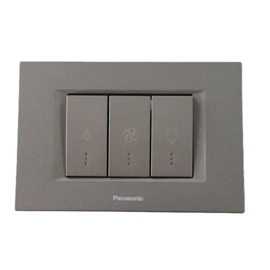 Kupatilski indikator antracit sivi model 2 horizontalni sa indik. WT9(WVTT30026AN)-EU2 Thea Modular 3M Panasonic