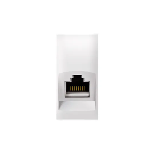 Priključnica bela kompjuterska RJ45 Cat5e E-1M 74221.0 Experience Aling