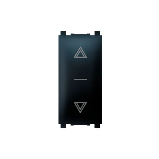 Sklopka za roletne crna 10AX250V E-1M 72108.E1 Experience Aling