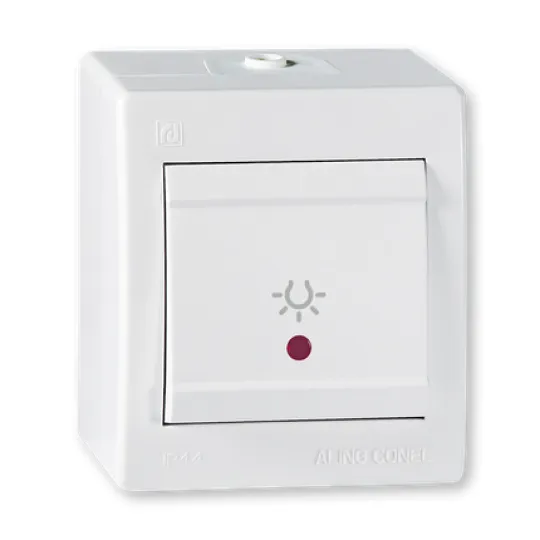 Taster svetla beli sa indikatorom IP44 255I.00 OG Power Aling