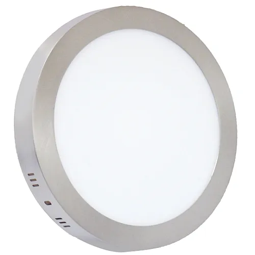 Nadgradni okrugli LED panel saten nikl 24W 6500K M24NO-SN
