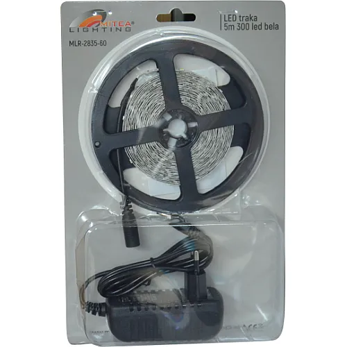 SMD LED traka 4.8W/1m 12V 6500K IP20 5m kotur 60 LED/1m blister MLR-2835-60