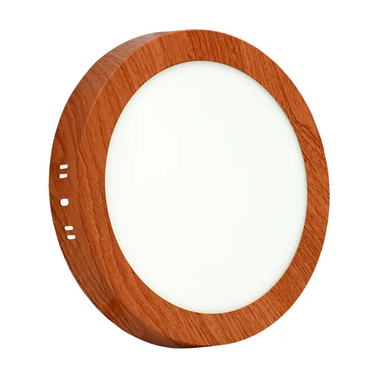 Nadgradni okrugli LED panel boja drveta 18W 3000K M18NO-WD