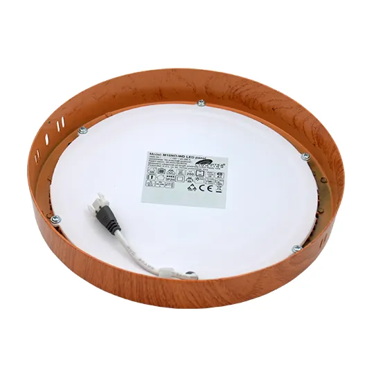 Nadgradni okrugli LED panel boja drveta 18W 3000K M18NO-WD