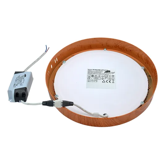 Nadgradni okrugli LED panel boja drveta 18W 3000K M18NO-WD