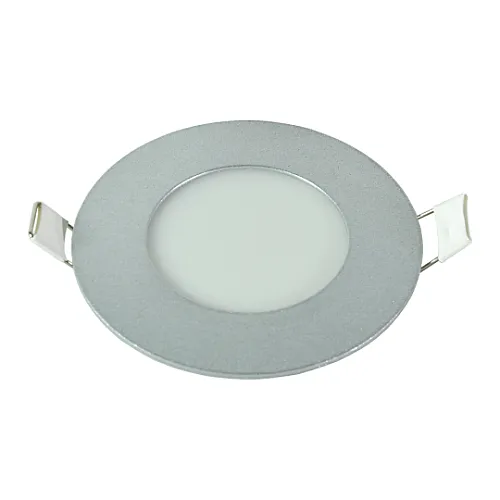 Ugradni okrugli LED panel srebrni 3W 6500K M3UO-SIL