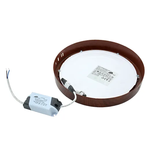 Nadgradni okrugli LED panel braon 18W 6500K tamno M18NO-WDD