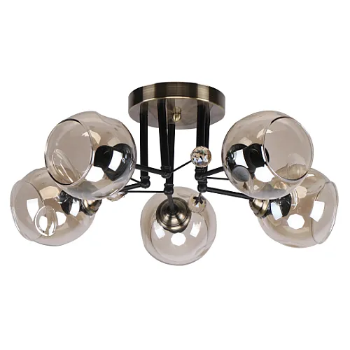 Luster crni Max.60W 220~240V 5xE27 M11039-5