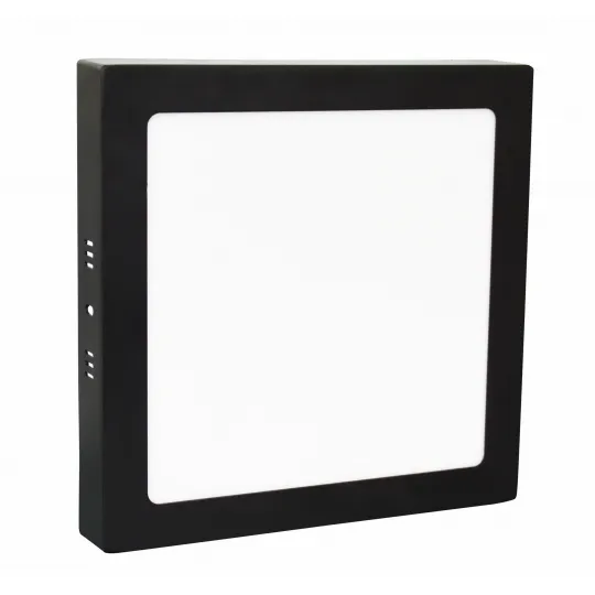 Nadgradni kvadratni led panel crni 24W 6500K M24NK-BK