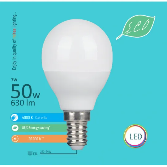 LED ECO sijalica E14 7W G45 4000K 220-240V