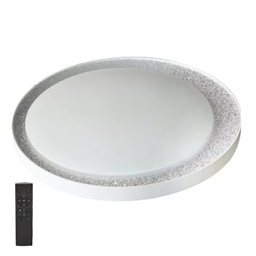 LED plafonjera transparentna 2x36W 180~260V 3CCT 3000/4000/6500K prizmatik+opal Ø550mm SMD sa daljinskim M205415