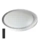 LED plafonjera transparentna 2x36W 180~260V 3CCT 3000/4000/6500K prizmatik+opal Ø550mm SMD sa daljinskim M205415