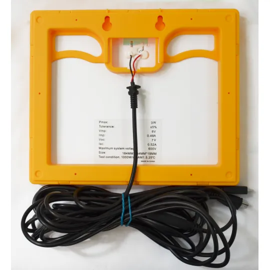 LED sijalica 2W 6500K + solarni panel 3W IP65 M702002