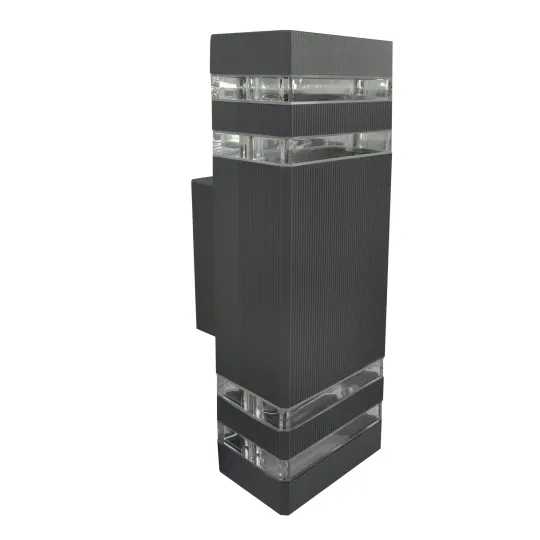 Zidna lampa antracit siva Max.2x35W IP44 2xGU10 dva reda M035 II A