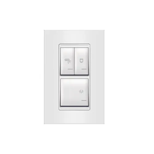 Set sklopki sa indikatorom za kupatilo vertikalna univerzalna 3x16AX 250V 72323.00 Experience Aling