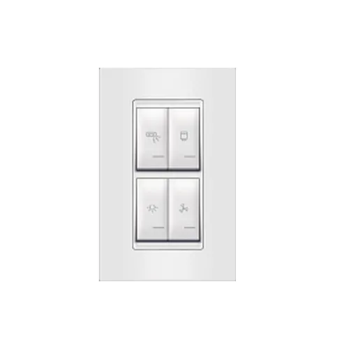 Set sklopki sa indikatorom za kupatilo vertikalna univerzalna 4x16AX 250V 72324.00 Experience Aling